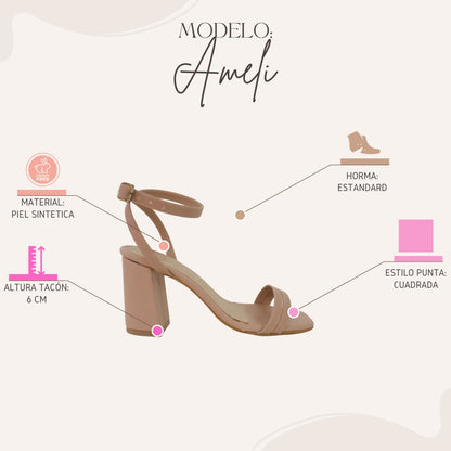 Modelo Ameli 8 cm Talla Grande