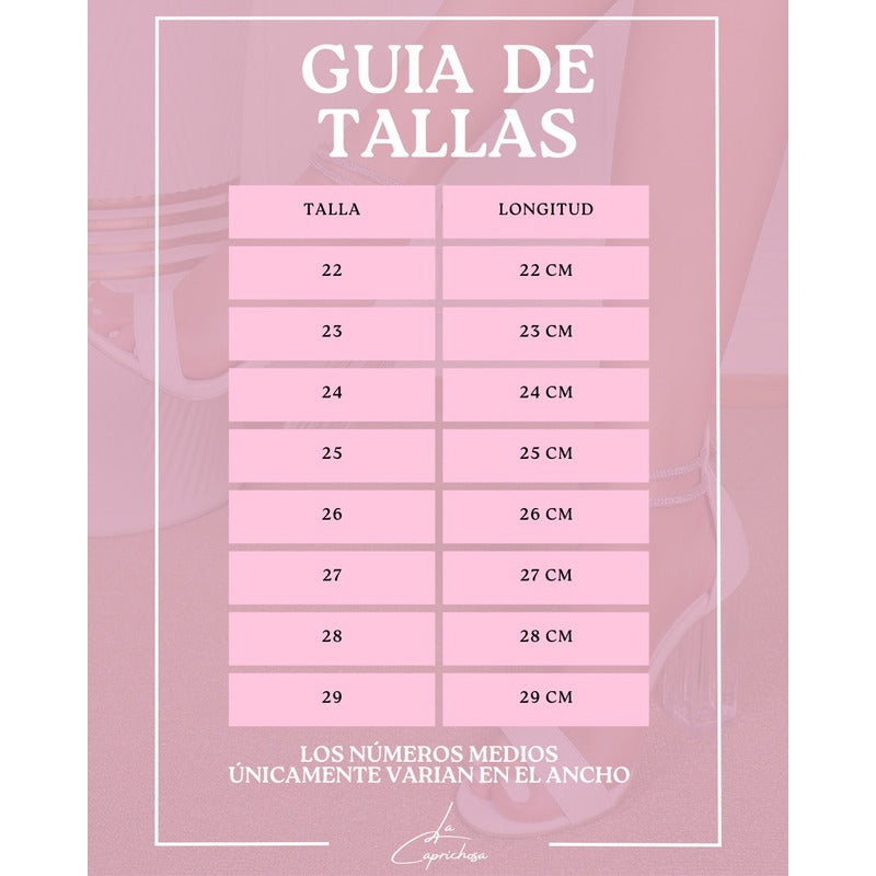 Modelo Mila 6 cms Talla Grande