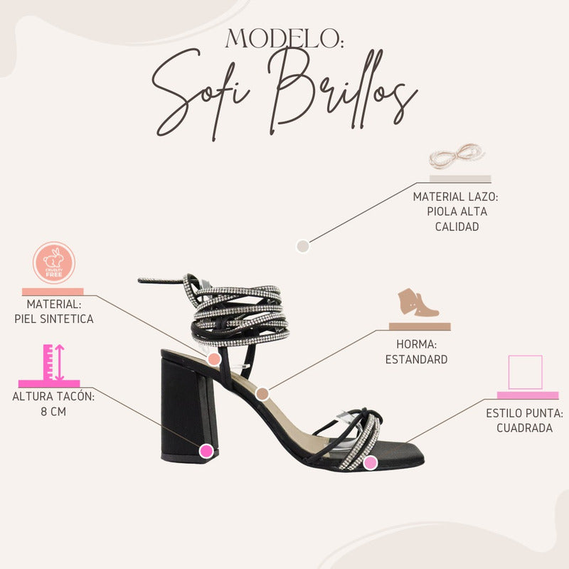 Modelo Sofi Brillos 8 cms