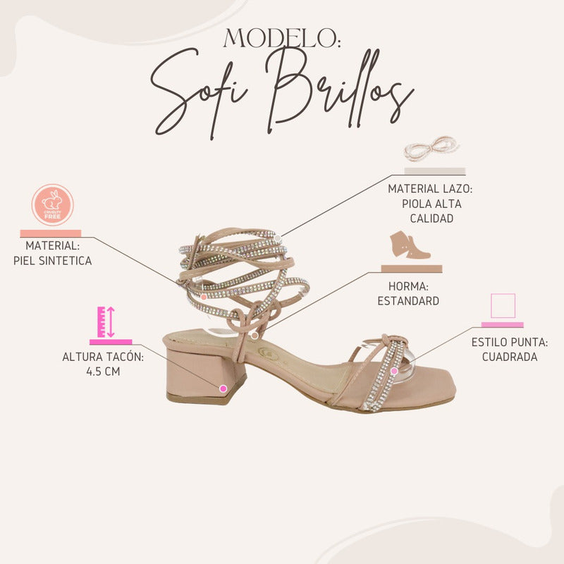 Modelo Sofi Brillos 4.5 cms