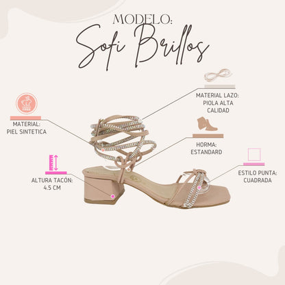 Modelo Sofi Brillos 4.5 cms
